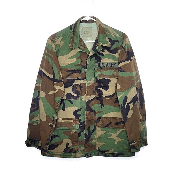U.S. Army Other - US Army Military Woodland Camouflage Combat Jacket BDU Field Coat Size Small